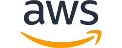 AWS logo representing Amazon Web Services cloud hosting and infrastructure solutions