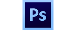 Adobe Photoshop logo for industry-standard photo editing and digital design software