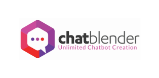 Chatblender logo showing a hexagon with a chat bubble and the tagline ‘Unlimited Chatbot Creation'